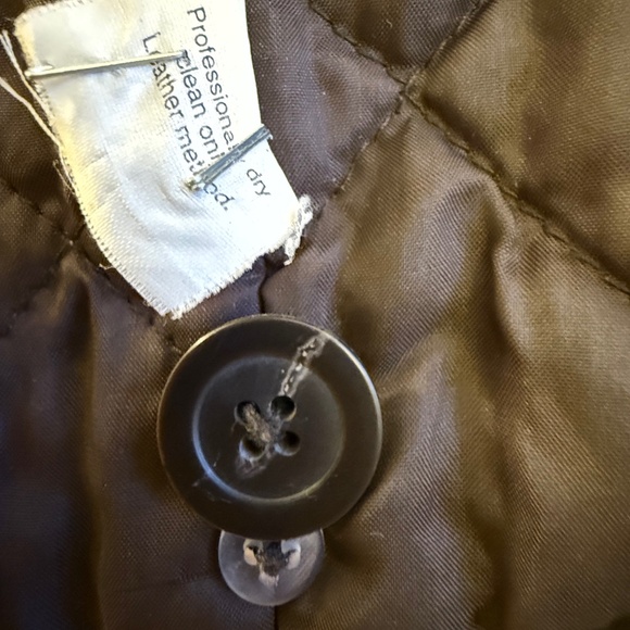 J CREW Men's Chocolate Suede Car Coat with Quilted Lining - Picture 10 of 10